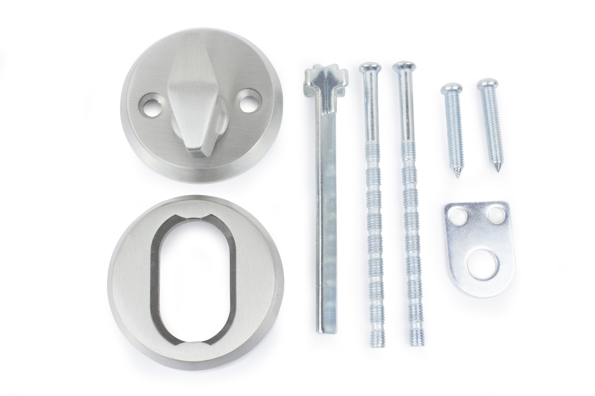 Knappvridersett 40 Børstet aluminium