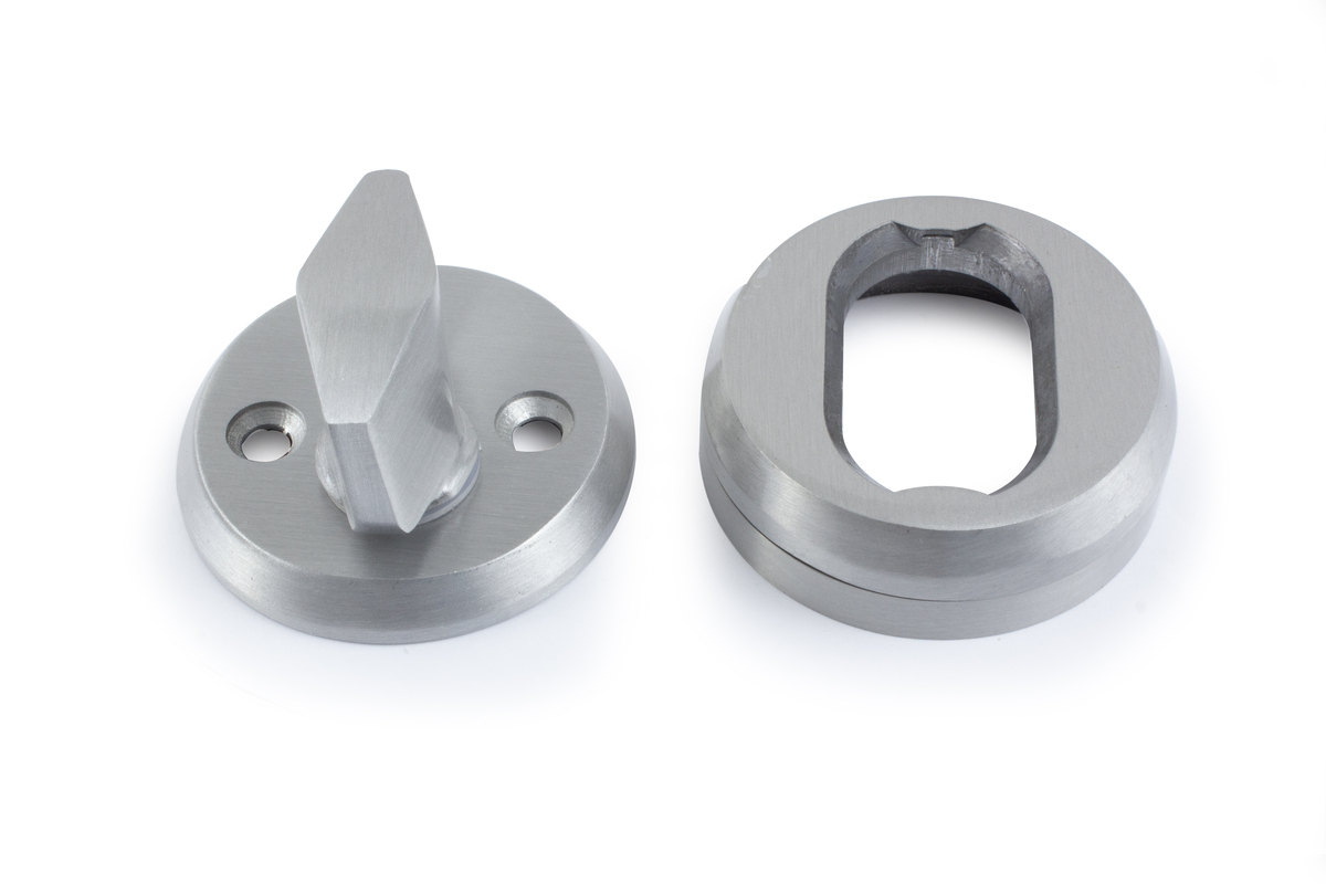 Knappvridersett 40 Børstet aluminium