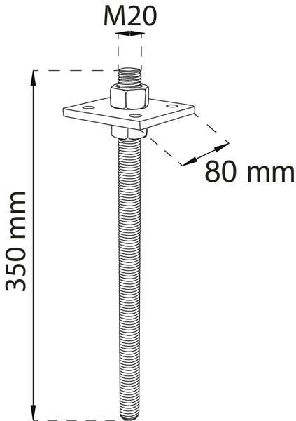 Søylesko CSSP Varmgalvanisert | Habo