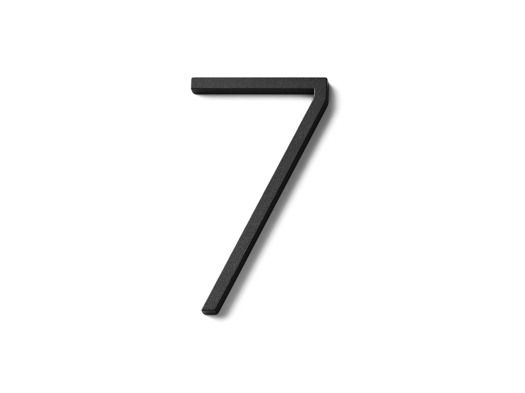 Numero 7 Contemporary small musta 79 mm