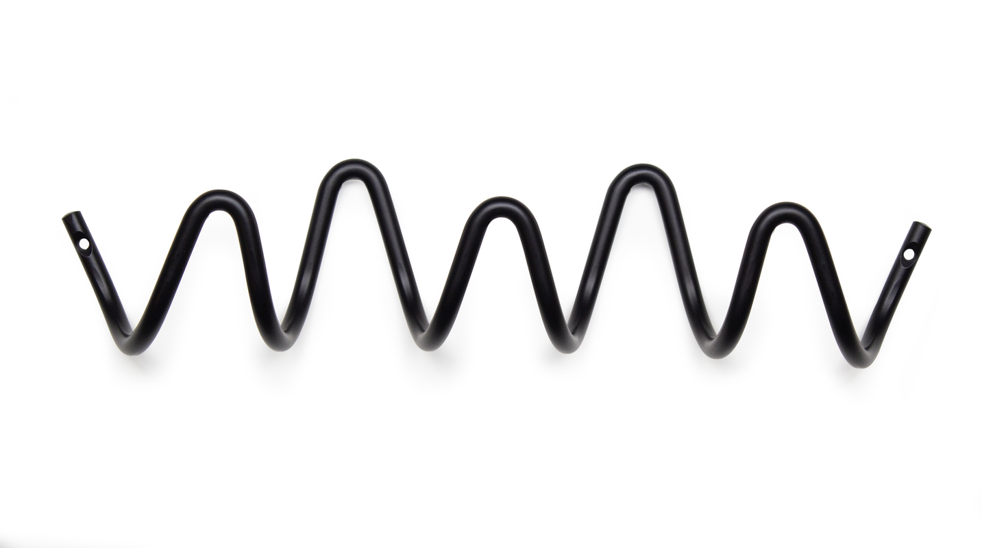 Knagerække Wave Sort