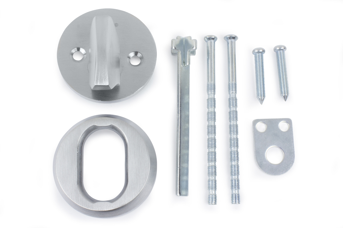 Knappvridersett F40 Børstet krom