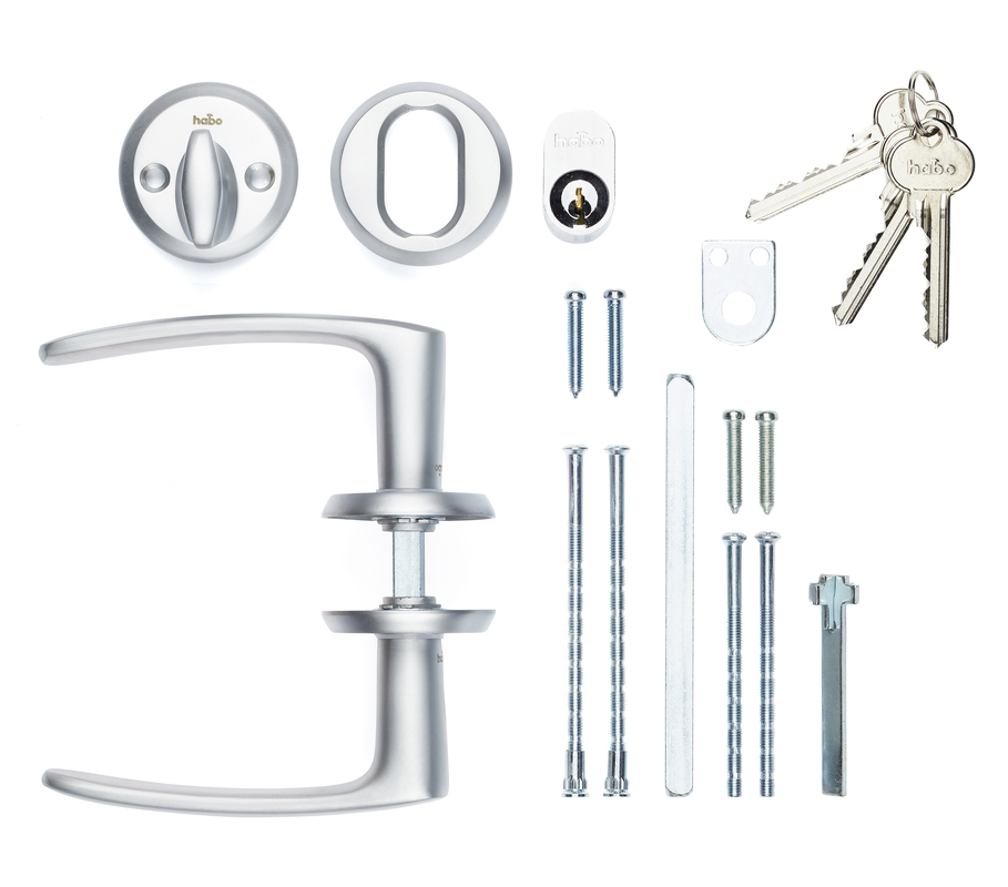 Ytterdørsett uten låskasse A2560 Matt krom