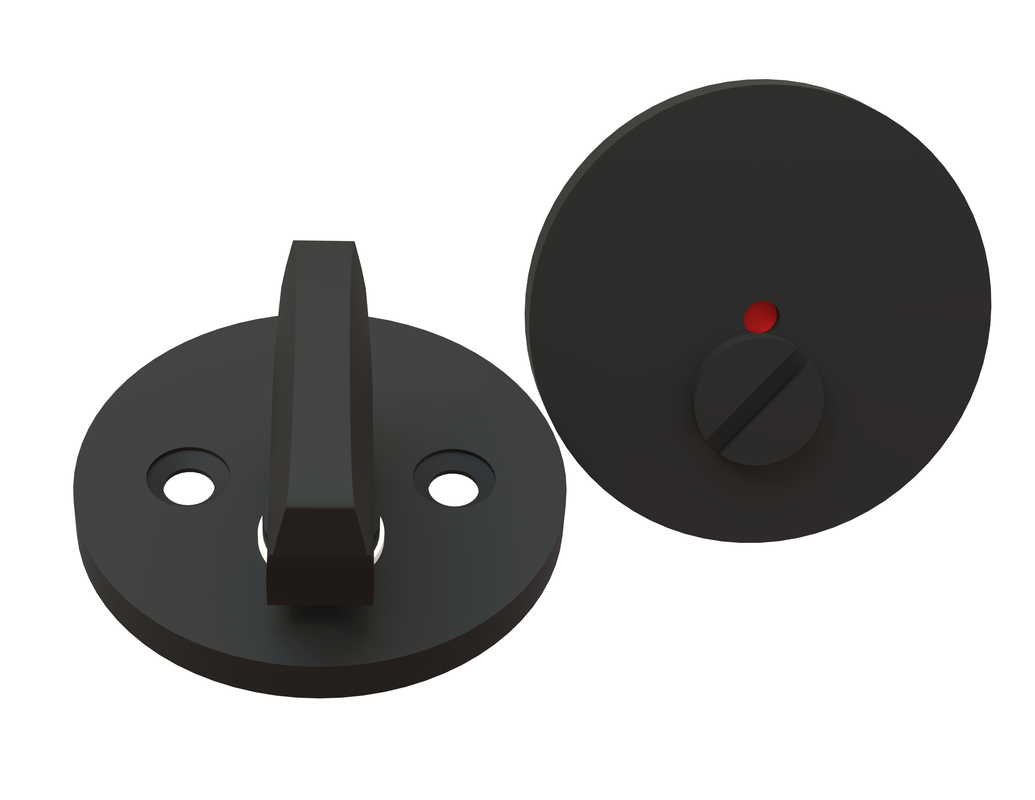 WC-vääntönuppi F265 musta