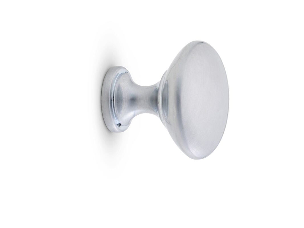 Knopp Amadeus Borstad krom 32 mm