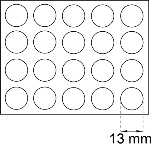 Täckbricka svart