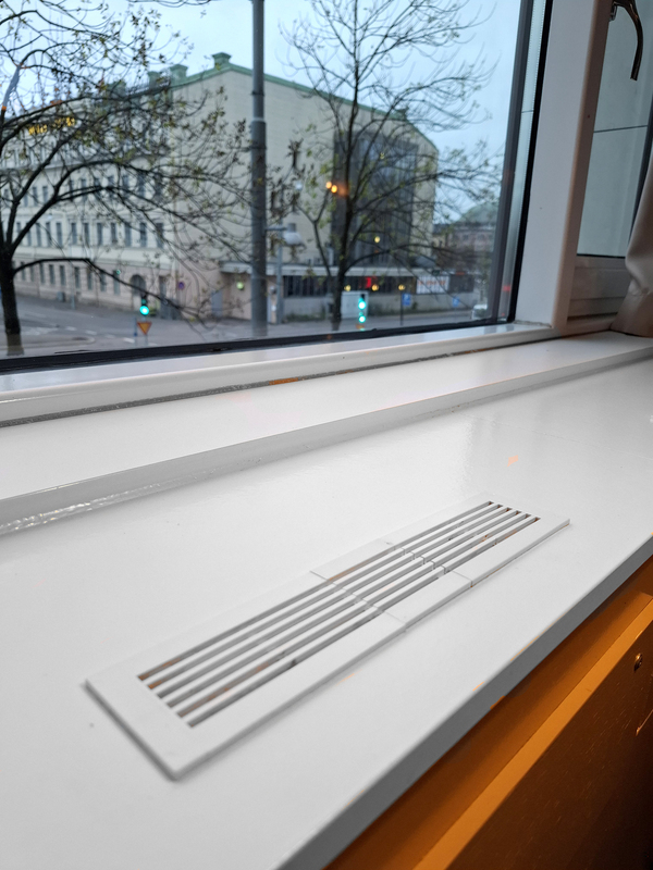 Modulgaller ändstycke 1500 Vit 110 mm