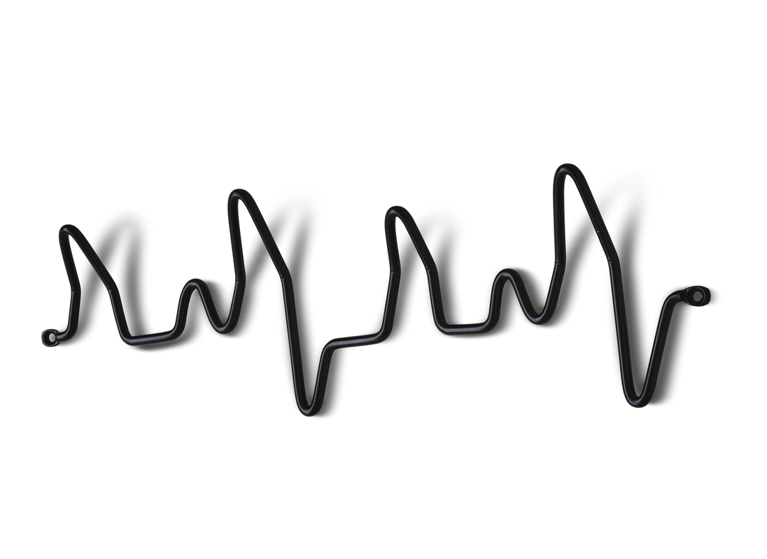 Klädhängare 4-krok Vibe Svart