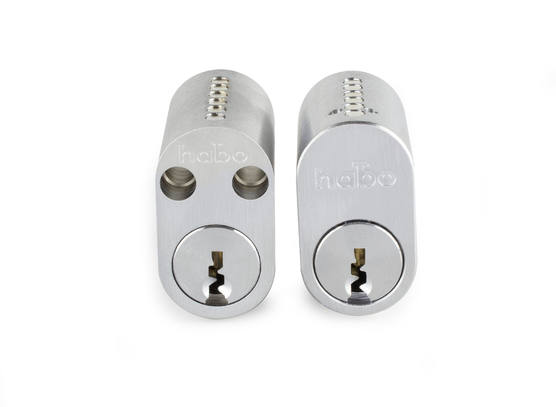 Sylinder dobbel 65537C Krom