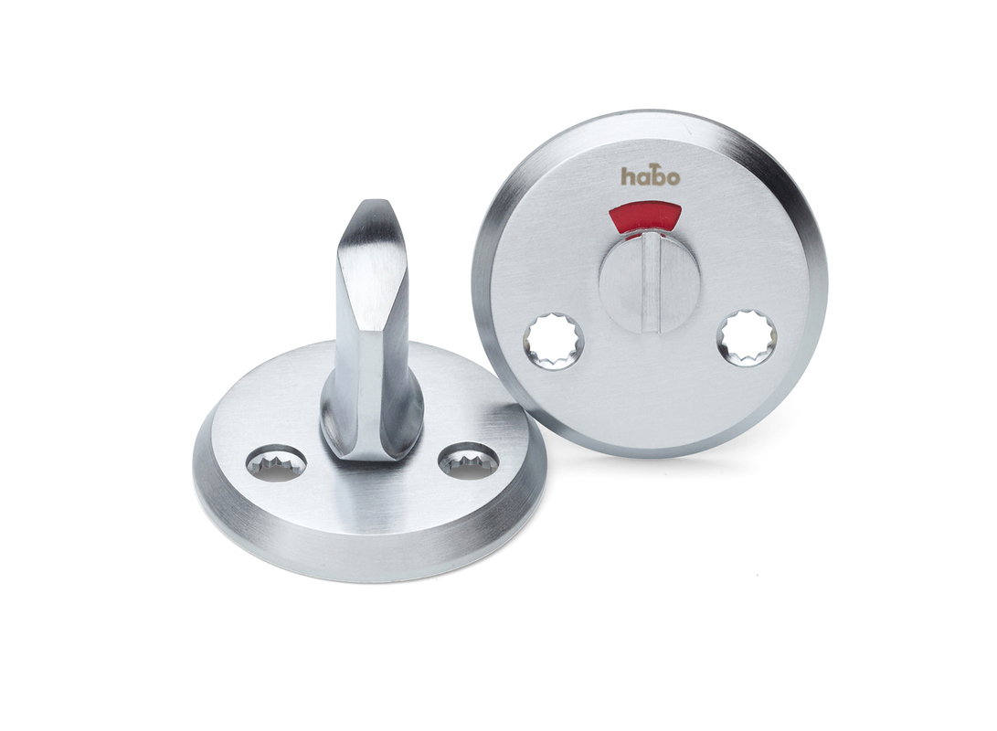 WC-beslag A262 Borstad krom