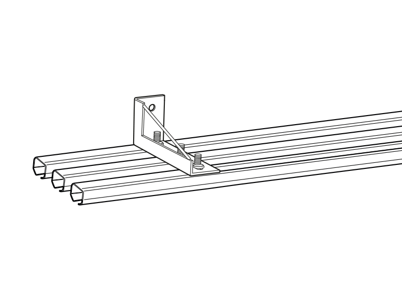 Vægkonsol lang SF-150/300 Galvaniseret