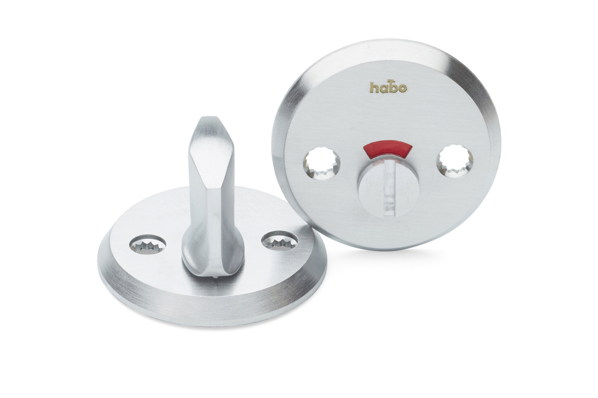 WC-beslag A265 Børstet krom