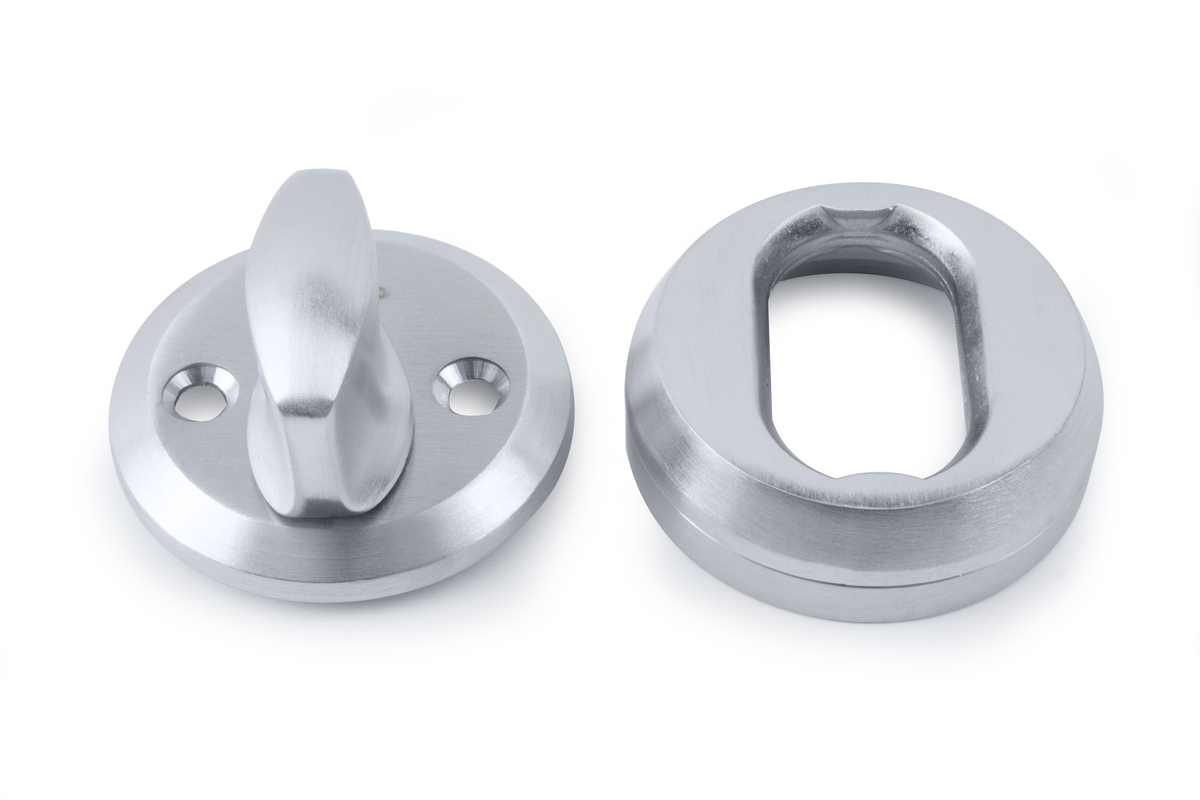 Knappvridersett 40 Børstet krom